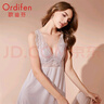 欧迪芬（Ordifen）【明星同款】女士睡裙性感蕾丝轻薄无袖休闲睡裙家居睡裙XH0101 【李小冉同款】风悦灰 XL 实拍图
