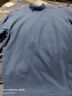 京东京造长袖t恤男打底衫摇粒绒秋冬加绒保暖内衣男装衣服半高领新年灰蓝S 实拍图