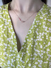 法蔻锦鲤项链女彩金色锁骨链好运连连吊坠生日礼物送女友送老婆 好运锦鲤项链 彩金色+5A锆钻石 实拍图