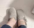 百丽（Belle）张凌赫周雨彤同款全麦吐司内增高鞋子女款全包勃肯鞋B7Z2DAM6预售 灰色-单里（1代） 39 实拍图