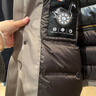 罗蒙（ROMON）鹅绒羽绒服男中长款加厚保暖可拆连帽冬季外套男Q26黑色180 实拍图