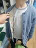 浪莎【7A抑菌】儿童保暖内衣纯棉男童秋衣学生单上衣宝宝秋冬睡衣 实拍图