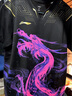 李宁（LI-NING） 新款乒乓球队训练服球星同款短袖短裤吸湿速干比赛运动透气套装 黑色龙服 男女同款【上衣】 M 实拍图
