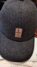 佳烜中老年人冬季帽子男士鸭舌帽加绒保暖护耳老头爷爷爸爸棒球帽加厚 黑灰色 实拍图