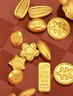 周六福 黄金999元宝金条小金豆爱心赏金玩咖投资金系列 计价 金鱼-3g 实拍图