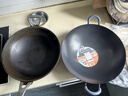 珍珠生活（Pearl Life）铁锅单面凹凸双耳圆底炒菜锅家用无涂层不易粘炒锅中式燃气灶锅具 39cm H-394 实拍图