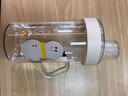 小土豆玻璃杯儿童牛奶杯子带刻度耐热吸管水杯带把手tritan学饮杯早餐杯 420ml 雪人(高硼硅玻璃) 实拍图
