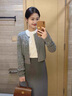妍莉芬（yanlifen）秋装搭配一整套韩剧穿搭衣服气质小香风连衣裙两件套装女裙子春秋 内搭+开衫+裙子 L 【105-115斤】 实拍图