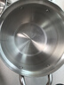 铂力人18/10L不锈钢蒸锅汤锅加厚家用燃气灶蒸煮炖蒸饭神器蒸米饭 【玻璃款】18/10L汤锅 24cm 6.5L 实拍图