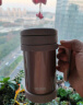 膳魔师（THERMOS）保温杯子500ml带茶漏真空不锈钢桌面马克咖啡泡茶杯TCMF-501 BK 实拍图