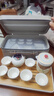 瓷牌茗茶具（cipaiming teaset）旅行茶具套装户外便携式陶瓷快客杯一壶四杯办公室功夫茶壶泡茶 红古茗1壶6杯+罐+盘+旅行包+巾夹 实拍图