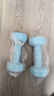 Ma fitness哑铃男士健身家用器材六角小哑铃5kg男生宿舍防锈纯铁4kg一对公斤 3KG*2只天空蓝-新手力量训练 蓝色 实拍图