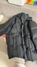太平鸟男装羽绒服【余三火同款】轻暖连帽短款冬宽松面包服 黑色1 S  实拍图