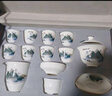 金镶玉陶瓷功夫茶具整套装羊脂玉白瓷泡茶壶杯国潮高档礼品盒 雀上枝头 实拍图