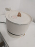美的（Midea）便携式电煮锅电炒锅电火锅专用锅旅行锅316不锈钢可分体折叠多功能电炖锅宿舍户外泡面迷你电热锅 1.2L 316母婴级内胆三档火丨XZC16X01 实拍图