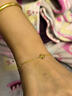中国黄金（CHINA GOLD）四叶草黄金手链女款足金结婚转运珠生日生日送女朋友礼物送老婆 四叶草手链约1.75-1.8g 心动礼盒 实拍图