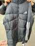 阿迪达斯adidas 男服 保暖长款冬装三条纹休闲连帽羽绒服 JG3840 XL 实拍图
