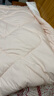 富安娜 软fufu 十孔纤维抑菌纤维被 冬厚被 2000g填充 203*229cm 粉+白 实拍图