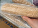 冰淇淋脆皮甜筒家庭装手工脆筒壳底杯热奶宝蛋筒商用彩虹冰激凌筒 40个装+40个纸托5.5原味斜边脆筒 实拍图