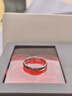 中国黄金 S990足银自由之戒指男素圈单身尾戒实用新年生日礼物送男生 【浪漫玫瑰礼盒】*八仓发货*当/次日达 实拍图