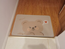 傲娇熊软科技绒浴室地垫速干防滑卫生间门口吸水脚垫家用洗手间卫浴垫子 可爱熊 60cm*90cm 【大尺寸更防滑】 实拍图