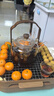 高茗新中式围炉煮茶器具全套烤火炉套装家用电陶炉煮茶炉网红一套 四面八方炉+明海壶 1000ml 实拍图