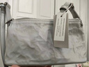 CHARLES&KEITH褶皱油蜡皮斜挎小方包手提包腋下包女士生日礼物CK2-80160183 Grey灰色 S 实拍图