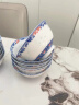 瓷雄景德镇釉下彩高白泥青花玲珑碗盘高档餐具整套陶瓷碗碟筷套装家用 青花釉里红丨釉下彩皮箱装 68头 实拍图