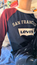 Levi's李维斯儿童装长袖T恤秋季新款男童女童上衣宝宝打底衫 深靛蓝 150 /72 【建议身高140-152cm】 实拍图