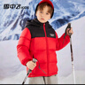 雪中飞【双面穿】儿童羽绒服冬季轻薄男女童面包服羽绒服中国红120cm 实拍图