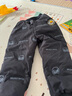 WALNUT DUCK小黄鸭儿童冬季加厚束脚长裤新款休闲保暖冬装轻薄羽绒裤潮FK939 黑色 110 （建议身高100-110） 实拍图