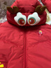 巴拉巴拉童装宝宝羽绒服婴儿衣服儿童外套2025年新款冬装新生儿新年拜年服 中国红60611-灰鸭绒 80 （充绒量62g） 实拍图