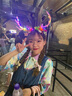 减龄气质中长款绣花牛仔背带裙女春秋大码胖mm收腹显瘦刺绣连衣裙 蓝色中长款刺绣牛仔背带裙单件 S码（建议80-95斤） 实拍图