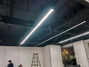 办公灯led长条灯一体吸顶灯条办公室格栅方通商业一字吊灯条形灯 90x5x3cm-24w白光 实拍图