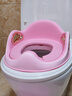 ONLYOU BABY儿童马桶圈大号坐便器男孩女宝宝专用坐垫婴儿便盆梯小孩厕所辅助 维尔粉-硅胶软垫马桶圈+踩脚凳 【免安装】全包胶靠背（送挂钩） 实拍图