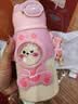 波比熊（BOBBI BEAR）便携儿童保温杯小学生吸管水杯男女孩宝宝316食品级不锈钢杯子 趣味儿童橙500ml+杯刷+3D贴 500ml 实拍图