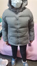 黑冰25新款户外女短款活帽700+蓬鸭绒加厚防风保暖羽绒服F8955MJ 壹 铁灰 2XL 实拍图