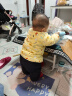 棉谷朵儿童手工棉花棉衣婴幼儿纯棉冬季加厚保暖棉袄男女宝宝外出棉外套 黄色蘑菇 80码（适合6-12个月） 实拍图
