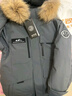 波司登（BOSIDENG）冬季极寒羽绒服鹅绒于适同款男女情侣款短款大毛领外套 【于适同款色】极地灰8270 1 2XL 180/100A 体重约150-170斤 实拍图