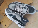 然奥男鞋2025新款夏季透气跑步软底运动鞋男士百搭休闲板鞋增高鞋子男 YJ-332灰色-网面 41 实拍图