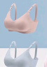 十月结晶哺乳文胸上开口无钢圈内衣孕产妇喂奶胸罩 肤色+蓝色2件装 M码  实拍图