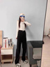 OLDER SEA黑色直筒牛仔裤女夏季2025新款高腰窄版阔腿显瘦烟管裤子女 黑色 S 建议88-98斤 实拍图