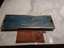 凤陶凰（FENG TAO  HUANG）整块乌金石铜茶盘储排两用茶台办公室中式托盘干泡台家用排水茶海 千里江山铜茶盘（61cmx21cm）【 实拍图
