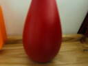 东方泥土 新中式禅意干花插花瓶陶瓷器餐桌摆件客厅电视柜玄关装饰品 T39-04A 玉净瓶 （红色） 实拍图