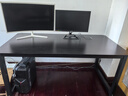 超·奈（CHAONAI）【现货闪发】电脑桌简易台式家用书桌现代简约办公学习笔记本桌子 黑架子+黑面【稳固不晃动】 长160宽80高75cm 实拍图