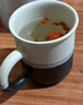 瓷魂陶瓷咖啡杯子喝水杯 带把马克杯大容量牛奶杯 苍蓝渐变圆把马克杯 实拍图