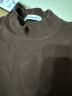 真维斯（JEANSWEST）德绒打底衫女装秋冬季长袖t恤上衣服加绒保暖加厚内搭半高领秋衣 咖啡 纯色 M 实拍图
