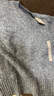无印良品（MUJI） 女式 羊毛混纺 V领毛衣 长袖针织衫 女装 上衣 BA1O0A3A 炭灰色 S （155/80A） 实拍图