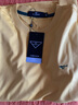 七匹狼短袖T恤男士夏季纯棉冰爽凉感圆领打底衫男装纯色短T【液氨科技】 浅黄-水柔棉 L 170/88A 实拍图