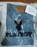 花花公子（PLAYBOY）牛仔裤男潮流春夏季休闲裤子男士宽松商务直筒百搭长裤 蓝灰 32 实拍图